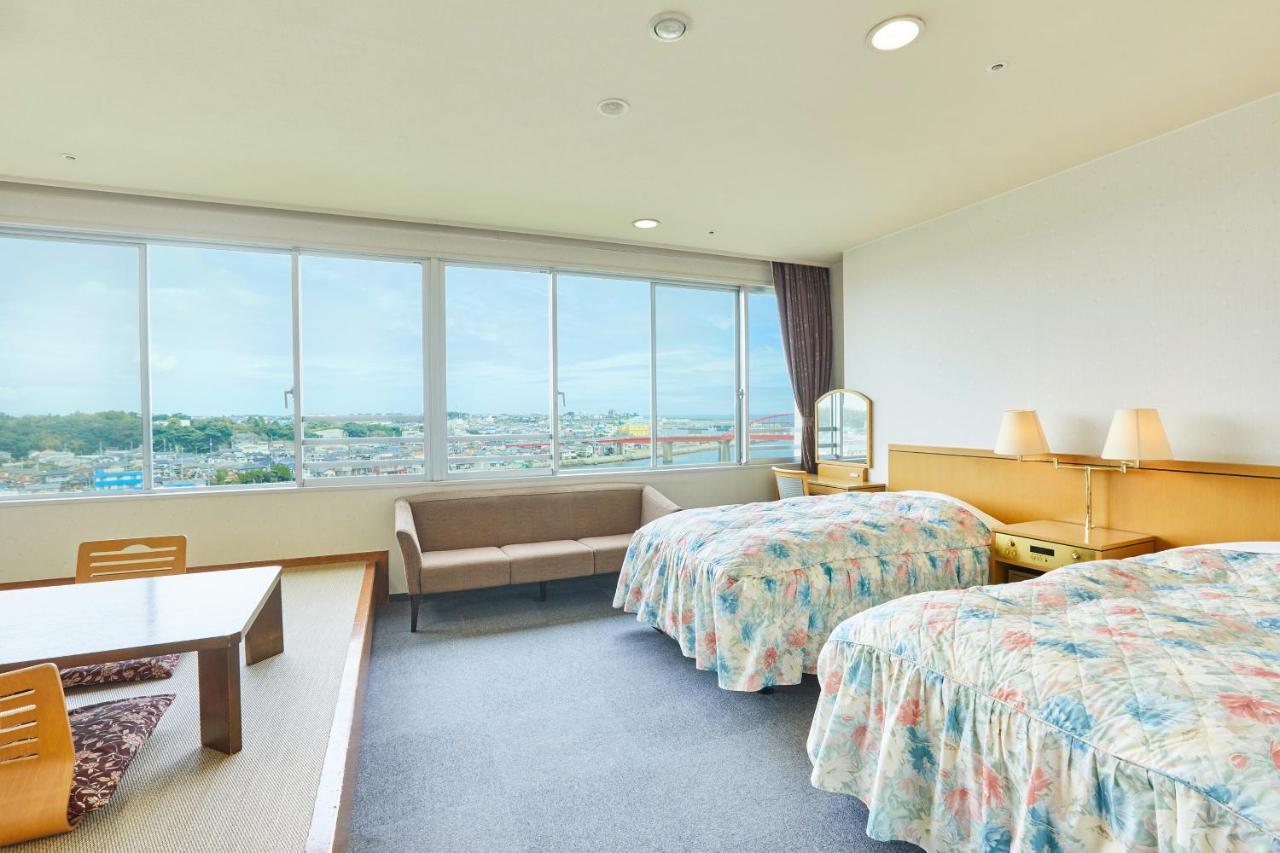 Kamenoi Hotel Oarai Buitenkant foto